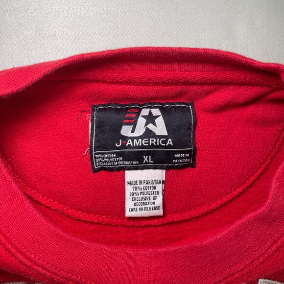 VINTAGE J America Nebraska Cornhuskers Sweatshirt | Embroidered | Mens XL - Picture 4 of 7